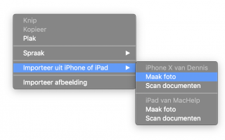 Continuity Camera Finder