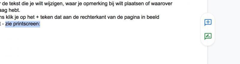 opmerking plaatsen stap1