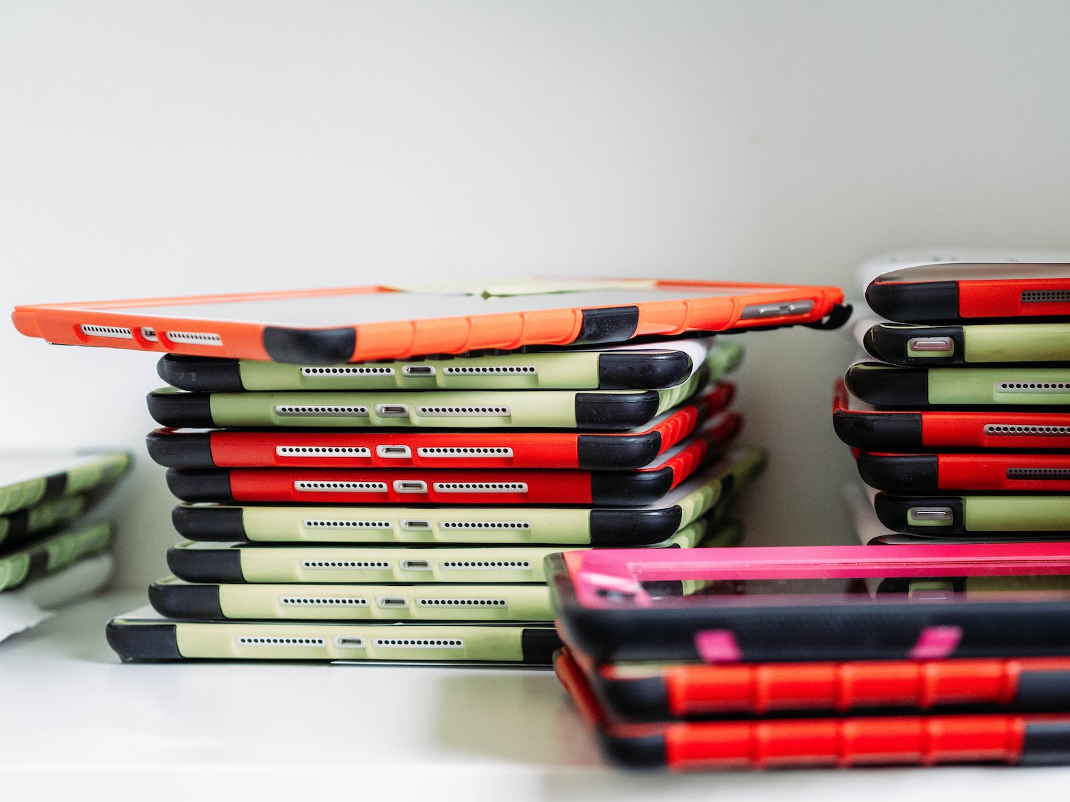 Gestapelde iPads