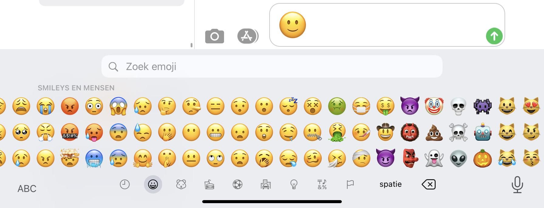 Emoji op je iPhone, iPod en iPad