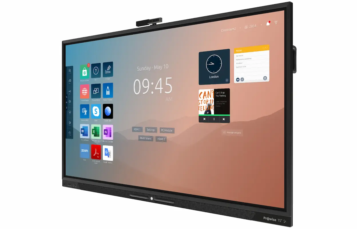 Prowise touchscreen voor interactieve presentatie en educatieve software tijdens lessen