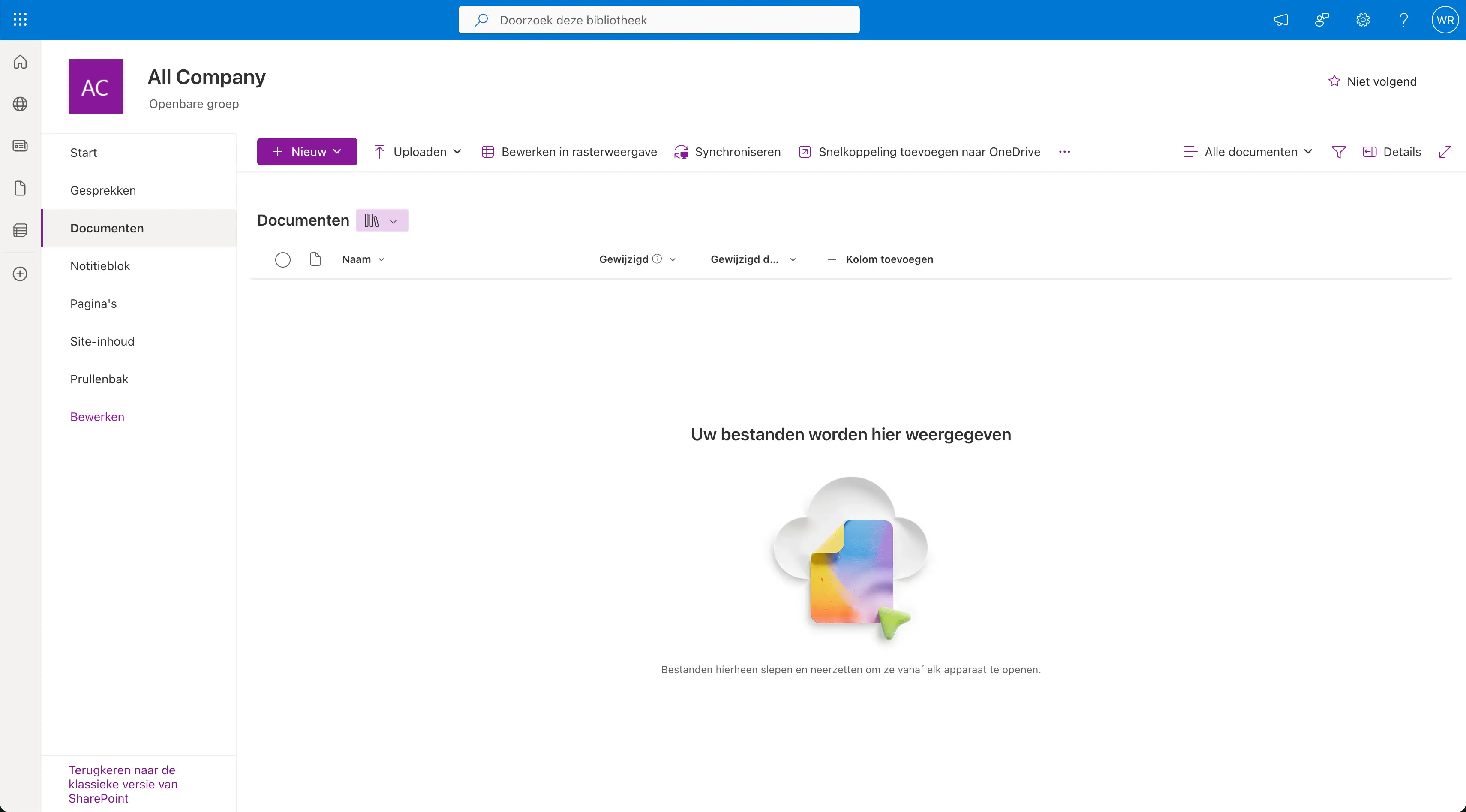 SharePoint 365 overzicht