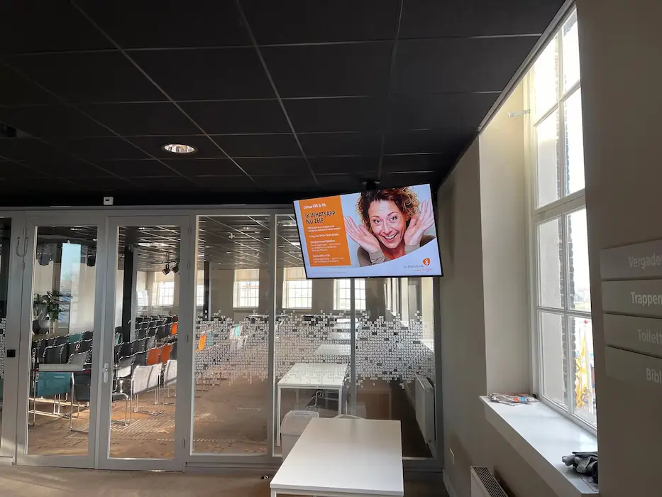 Stadsgehoorzaal narrowcasting voorbeeldfoto 3