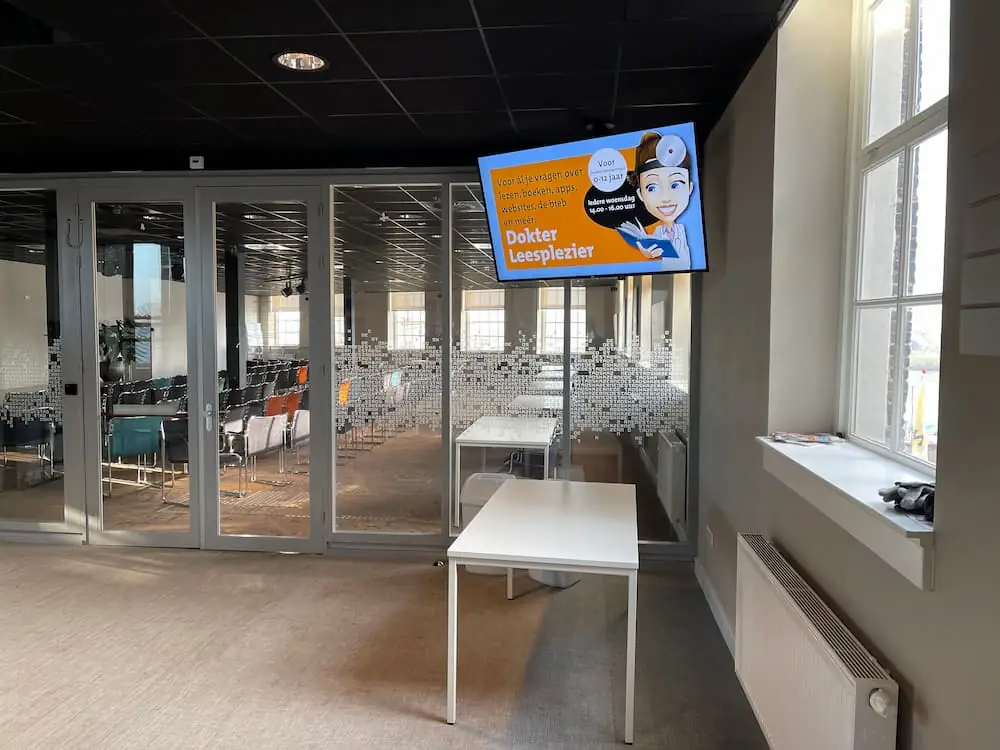 Stadsgehoorzaal narrowcasting voorbeeldfoto 2