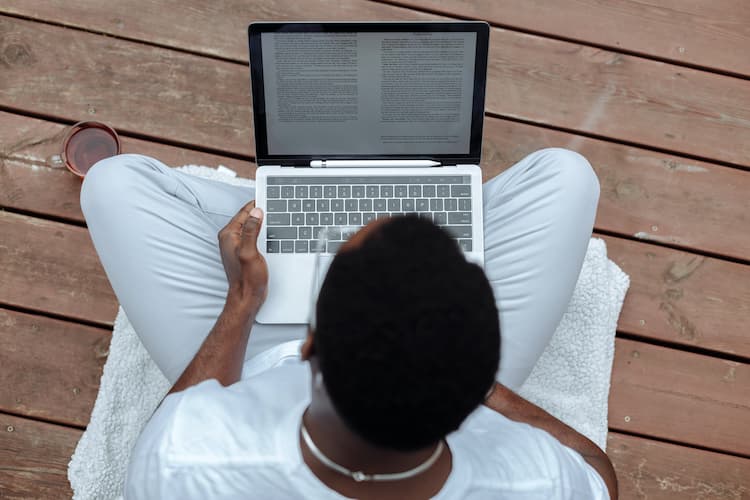 Man with laptop